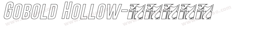 Gobold Hollow字体转换